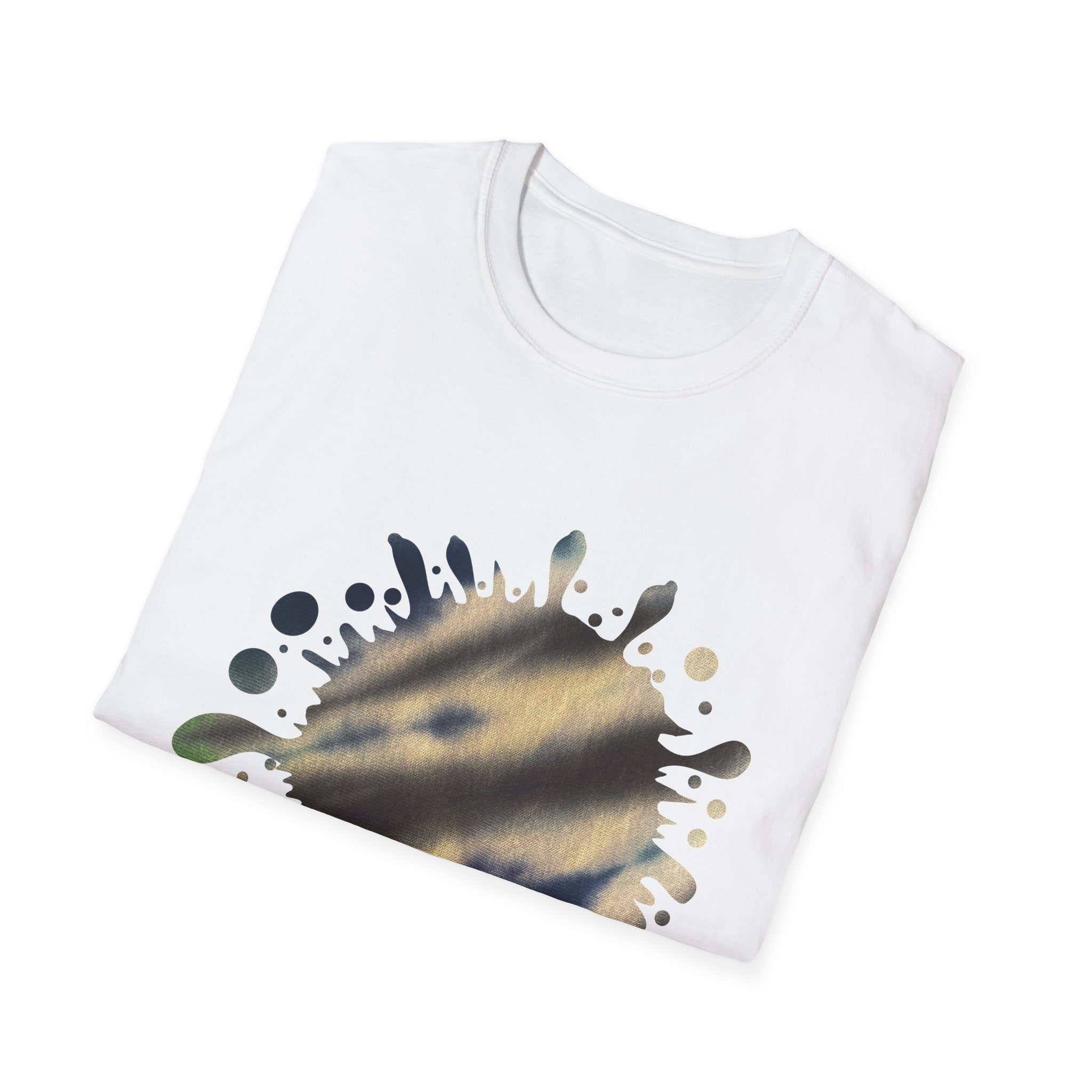 Variance 2:  Splash Art Unisex Softstyle T-Shirt | Creative Casual Tee for Art Lovers, Unique Gift for Birthdays, Art Parties, Everyday Wear