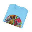 Synchronicity 2:  Colorful Tie-Dye Unisex T-Shirt, Boho Chic Tees, Summer Vibes Shirt, Festival Wear, Gift for Friends, Relaxed Fit Tops