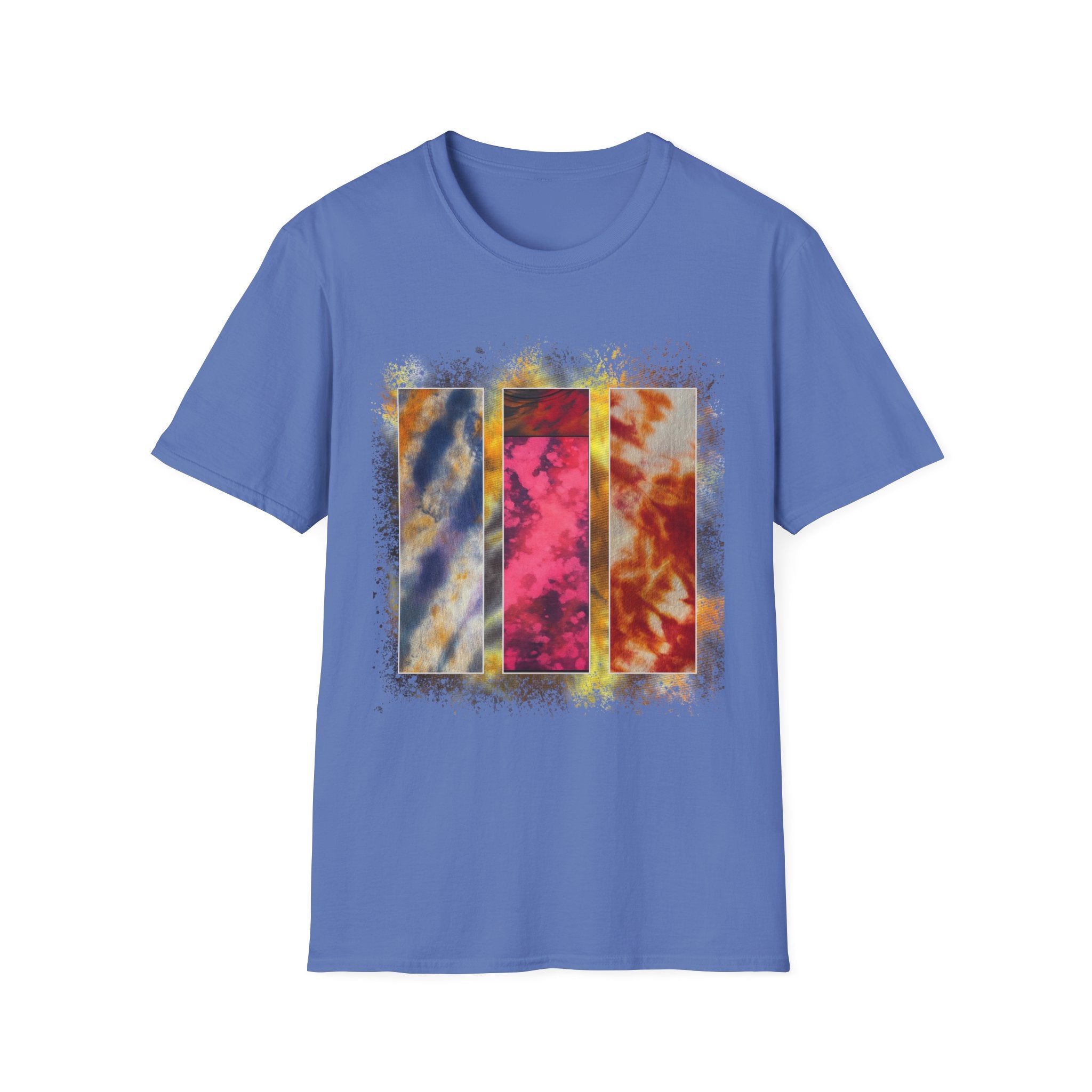 RUBICON:  Chic Vibrant Abstract Art Unisex Softstyle T-Shirt - Casual Wear, Art Lover Gift, Everyday Fashion, Unique Graphic Tee