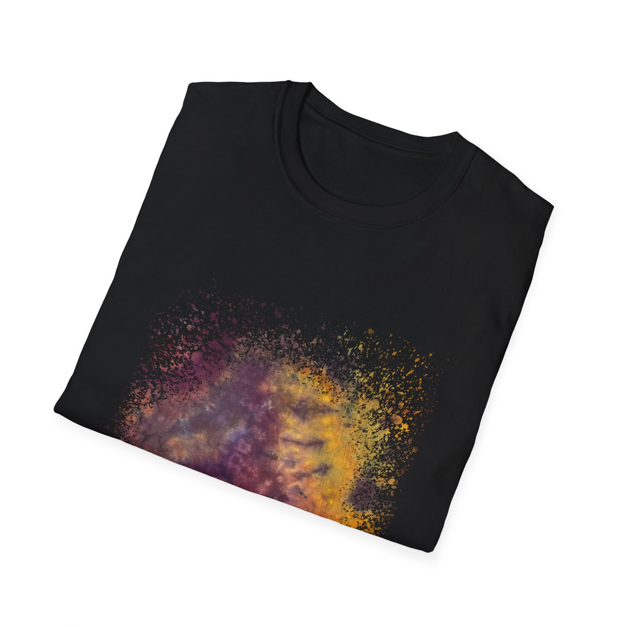 Amber Prerogative 2:  Colorful Splash Unisex Softstyle T-Shirt, Casual Wear, Gift for Art Lovers, Summer Fashion, Vibrant Graphic Tee