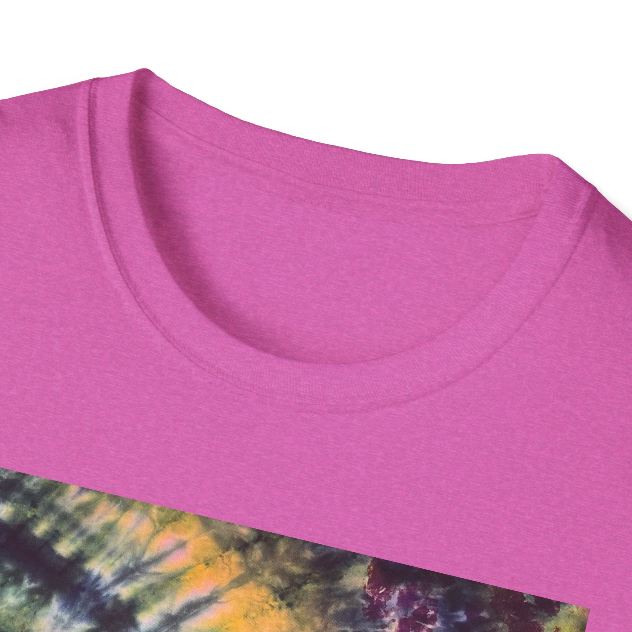 SMASH PARTY: Edgy quarter swirl vibe Tie-Dye Unisex T-Shirt - Boho Style, Summer Vibes, Festival Wear, Beach Party Outfit, Unique Gift Idea