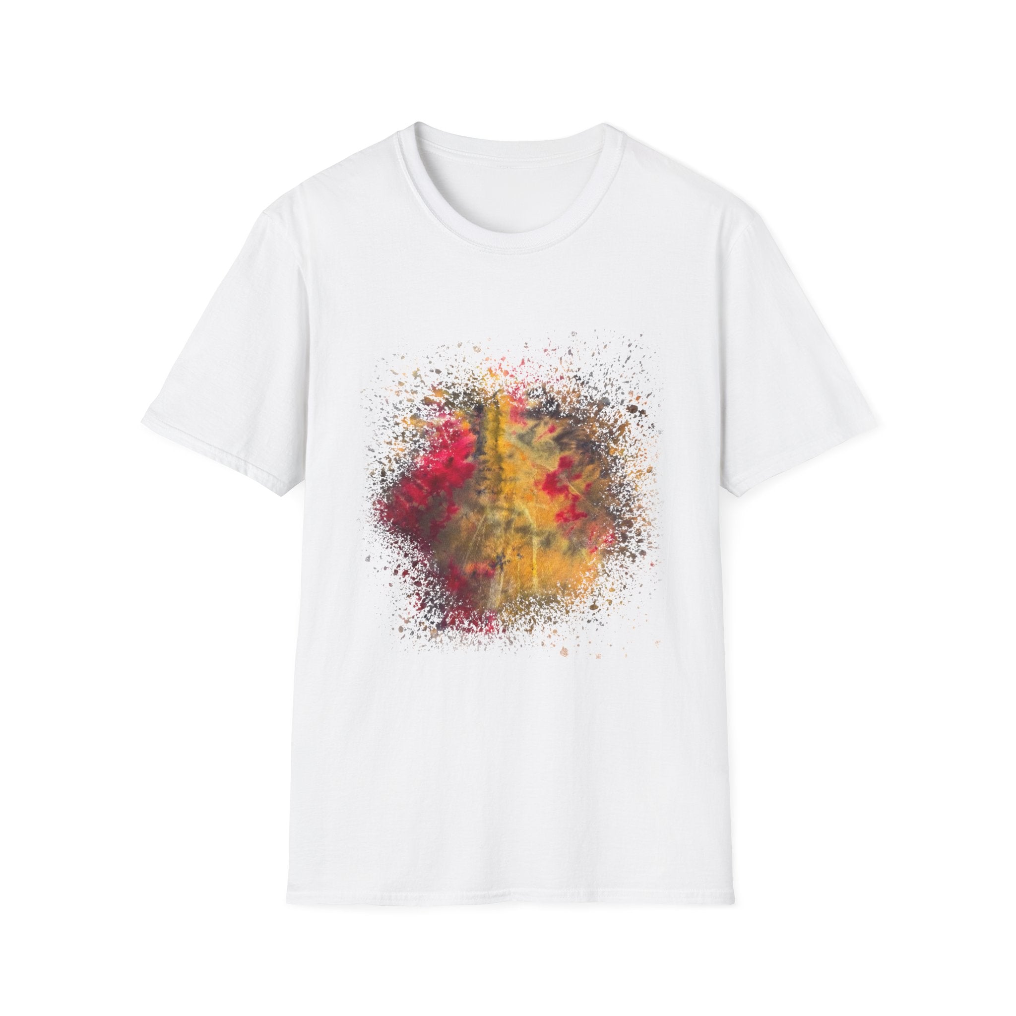 Sapphire Scorpion 2:  Fall Leaves Unisex Softstyle T-Shirt, Autumn Tee, Nature Lover Shirt, Gift for Her, Cozy Casual Wear