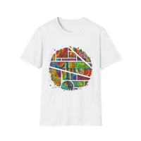 San Mateo Magic 2:  Vibrant Artistic Unisex T-Shirt, Colorful Graphic Tee, Trendy Casual Shirt, Unique Gift for Art Lovers, Summer Essential