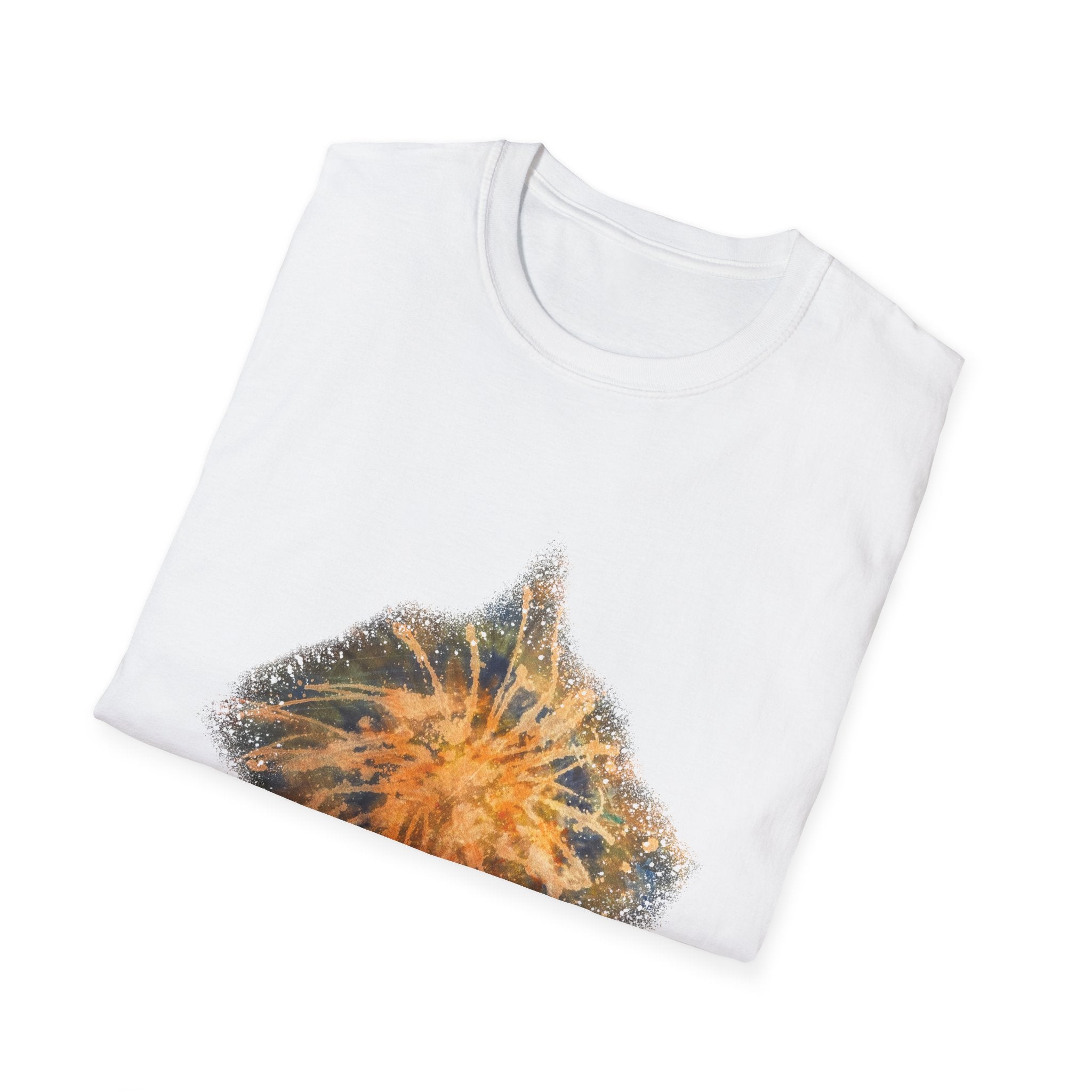 Eternal Starfire 2:  Boho Floral Snowy edge, Unisex T-Shirt - Cozy Casual Wear, Nature Lover Gift, Summer Vibes, Festival Attire, Everyday Comfort