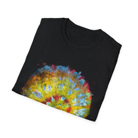 Habanero Helix 2:  Vibrant Tie-Dye Unisex T-Shirt, Retro Graphic Tee, Casual Wear, Unique Gift, Festival Fashion, Summer Apparel