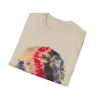 Boomerang Blaze 2:  Tie Dye Unisex Softstyle T-Shirt - Bohemian Vibes for Casual Wear, Summer Festivals, Gift Ideas, Eco-Friendly Fashion, Everyday Comfort