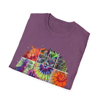 Resilience 2:  Vibrant Tie-Dye Unisex Softstyle T-Shirt, Bohemian Tee, Summer Apparel, Festival Wear, Gift for Him or Her