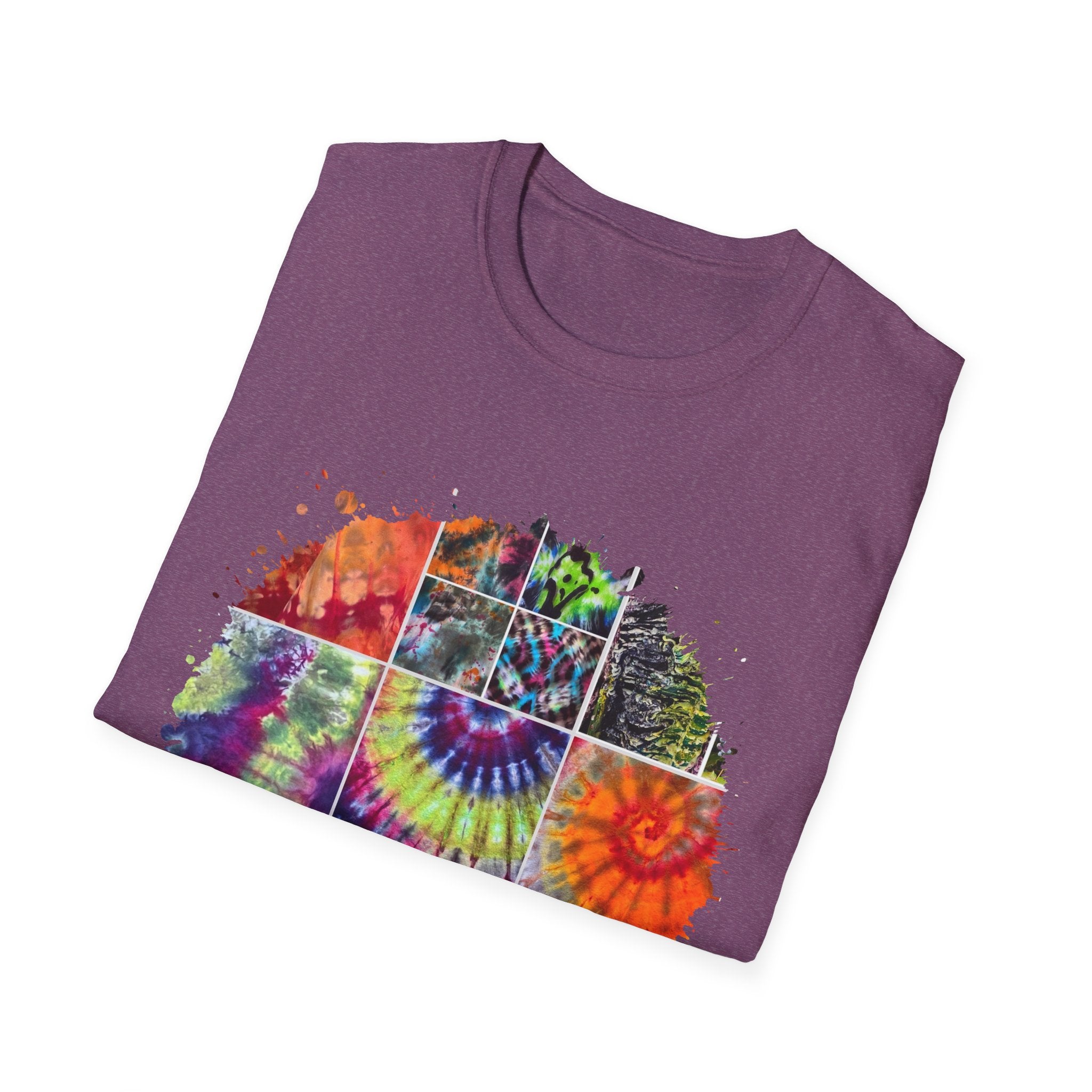 Resilience 2:  Vibrant Tie-Dye Unisex Softstyle T-Shirt, Bohemian Tee, Summer Apparel, Festival Wear, Gift for Him or Her
