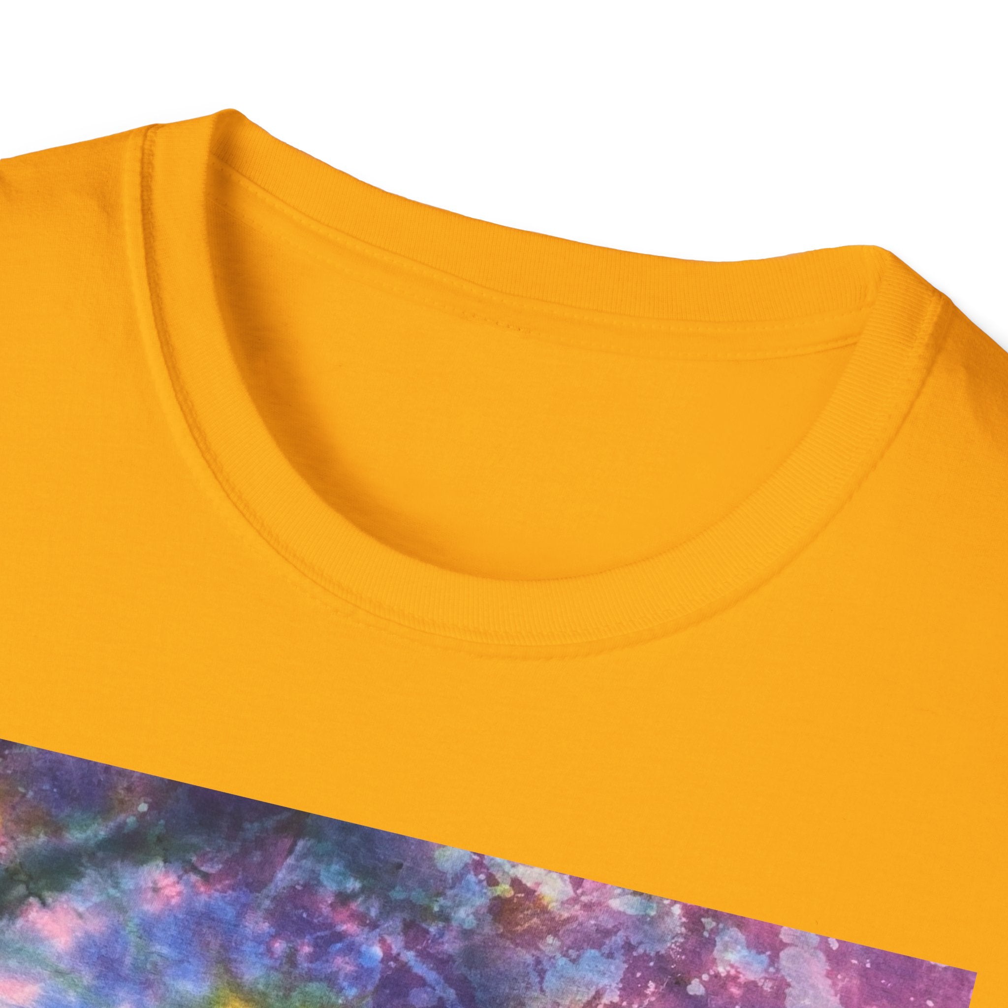 DRAGONFLY DESTINY: Fantasy inspired, Vibrant Tie-Dye T-Shirt, Unisex Softstyle Tee for Festivals, Summer Outings, Birthday Gifts, Casual Wear, Eco-Friendly Fashion