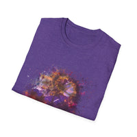 Fantasia 2:  Vibrant Splash Drip Art T-Shirt, Artistic Tee, Unisex Graphic Shirt, Trendy Casual Wear, Unique Gift for Art Lovers