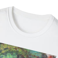 WHIPLASH: Edgy, colorful,  Spiral Unisex Softstyle T-Shirt, Tie-Dye Tee, Casual Wear, Festival Clothing, Summer Vibes, Unique Gift Idea