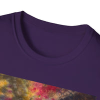 SAPPHIRE SCORPION:  Gritty style, Bohemian Tie-Dye T-Shirt, Comfortable Casual Wear, Unique Gift for Friends, Perfect for Festivals, Summer Style, Unisex Fashion