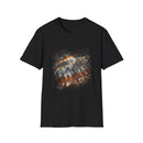 Asteroid Menace 2:  Artistic Abstract Unisex Softstyle T-Shirt | Trendy Graphic Tee, Casual Wear, Unique Fashion Gift, Art Lover Apparel, Everyday Comfort