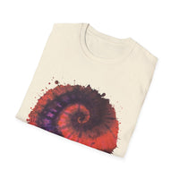 Powerball Bliss 2:  Whimsical Watercolor Spiral T-Shirt, Unisex Tee, Artistic Apparel, Casual Wear, Gift for Art Lovers, Unique Festival Outfit