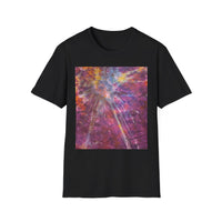 RASPBERRY SORBET:  Splat style, Galactic Vibe Unisex Softstyle T-Shirt | Space Art Tee, Cosmic Shirt, Gift for Astronomers, Unique Spacewear, Casual Wear
