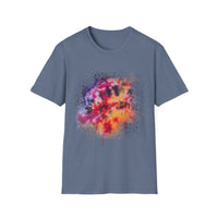 Serenade 2:  Vibrant Drip Artistic T-Shirt, Unisex Softstyle Tee, Colorful Streetwear, Graphic Tee, Casual Artwear, Trendy Summer Shirt