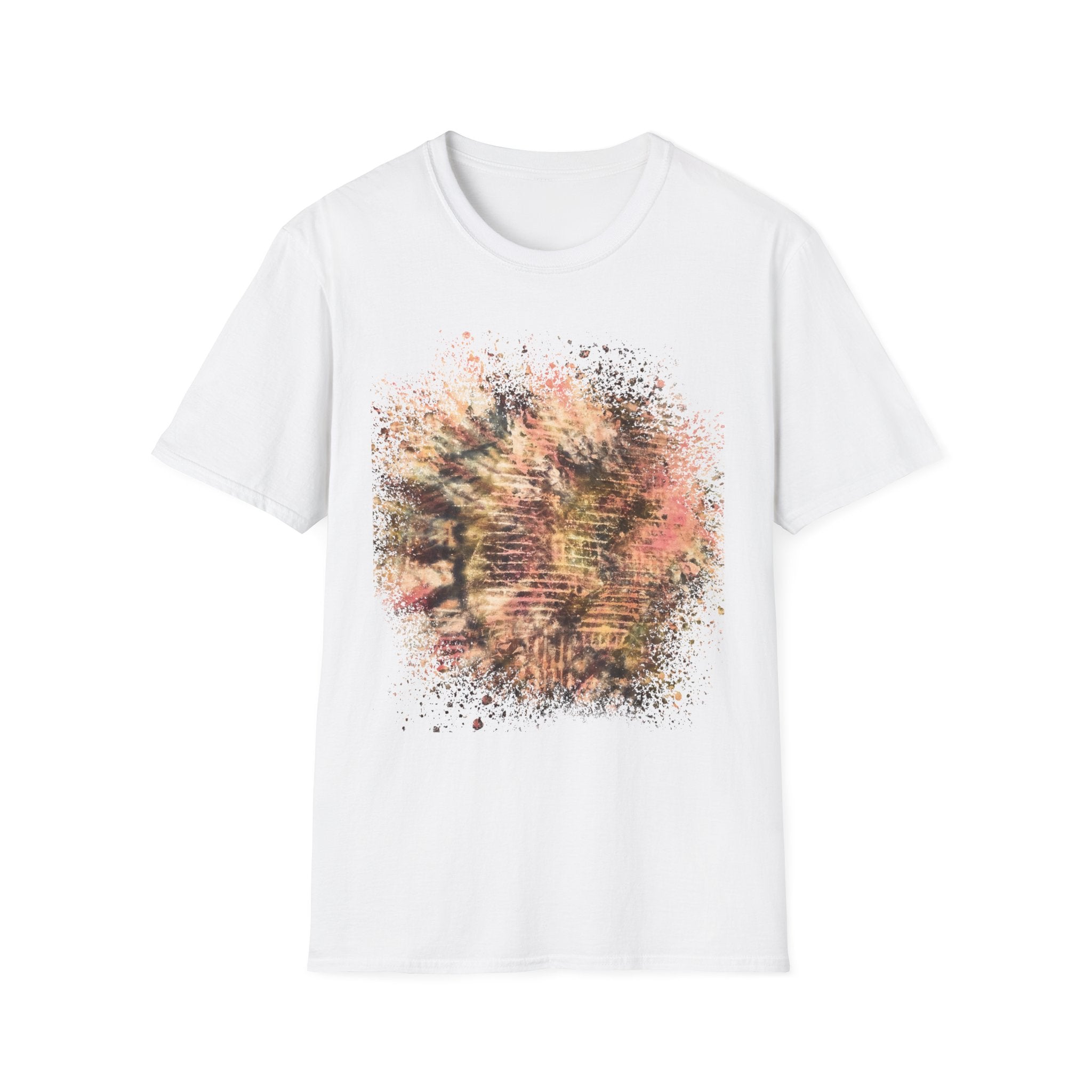 CAT SCRATCH FEVER:  Scratchy fun  vibe, Abstract Tie-Dye Unisex Softstyle T-Shirt | Bohemian Vibe, Casual Wear, Gift for Friends, Summer Fashion, Nature Lover Tee