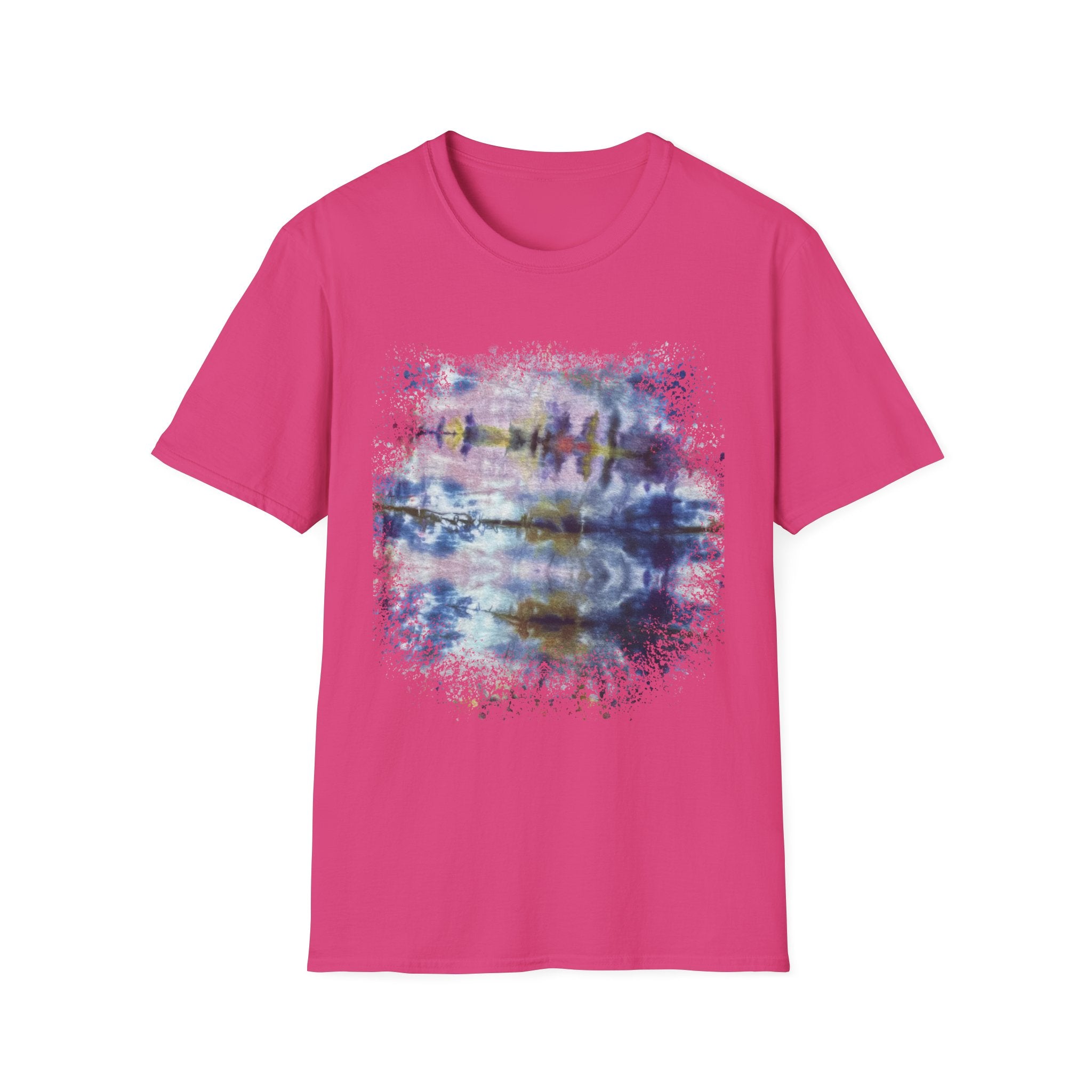 LILAC INFUSION:  Nature inspired Tie-Dye Unisex Softstyle T-Shirt - Boho Chic, Casual Wear, Summer Essential, Festival Outfit, Unique Gift