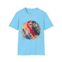 Boomerang Blaze 2:  Tie Dye Unisex Softstyle T-Shirt - Bohemian Vibes for Casual Wear, Summer Festivals, Gift Ideas, Eco-Friendly Fashion, Everyday Comfort