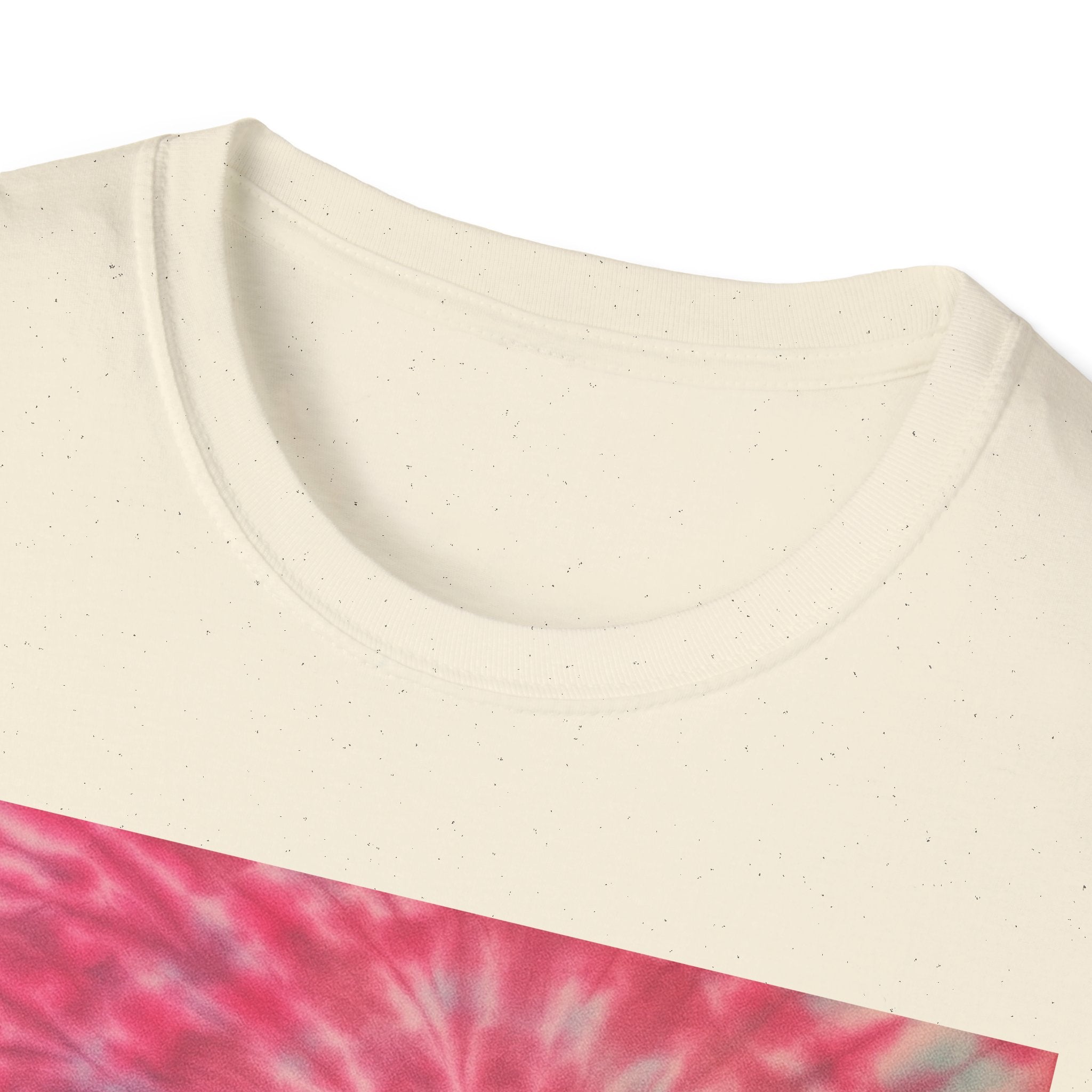 FLAMINGO:  Pink explosion! Colorful Tie-Dye Unisex Softstyle T-Shirt – Perfect for Festivals, Summer Vibes, Casual Outings, Gifts, and Everyday Wear