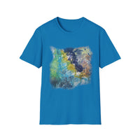 INFLECTION POINT: Monet style Colorful Tie-Dye Unisex Softstyle T-Shirt, Casual Wear, Festival Outfit, Art-Inspired, Everyday Fashion, Gift for Art Lovers