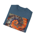 MARMALADE REBEL: Splashy Unisex super swirl Tie-Dye T-Shirt, Vibrant Spiraled Design, Casual Summer Tee, Festival Wear, Gift for Friends