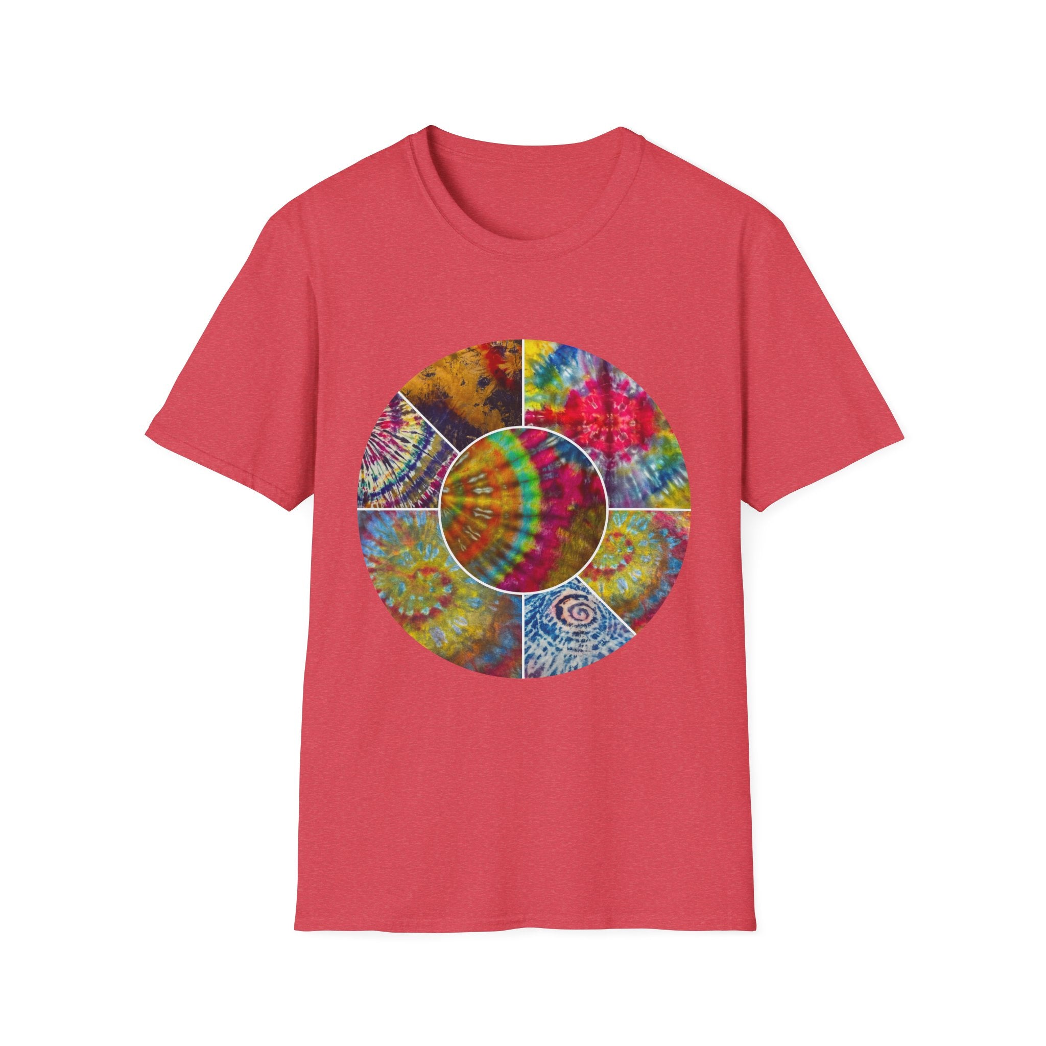 Synchronicity 2:  Colorful Tie-Dye Unisex T-Shirt, Boho Chic Tees, Summer Vibes Shirt, Festival Wear, Gift for Friends, Relaxed Fit Tops