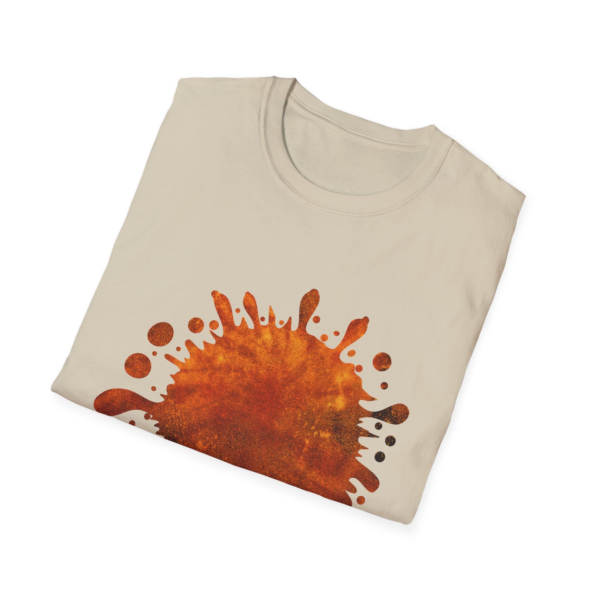 QUASAR:  Galaxy style yet with earthy color splatter, Artistic Splatter T-Shirt - Casual Wear, Graphic Tee, Unique Gift, Art Lover Apparel, Summer & Festival Fashion
