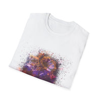 Fantasia 2:  Vibrant Splash Drip Art T-Shirt, Artistic Tee, Unisex Graphic Shirt, Trendy Casual Wear, Unique Gift for Art Lovers