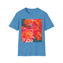 RIPPLE: Koi pond inspired ripple swirl style, Tie-Dye Unisex Softstyle T-Shirt, Bohemian Tee, Summer Vibes Shirt, Festival Wear, Gift for Her, Unique Tie Dye Fashion