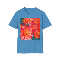 RIPPLE: Koi pond inspired ripple swirl style, Tie-Dye Unisex Softstyle T-Shirt, Bohemian Tee, Summer Vibes Shirt, Festival Wear, Gift for Her, Unique Tie Dye Fashion