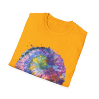 Dragonfly Destiny 2:  Colorful Tie-Dye Unisex T-Shirt, Boho Shirt, Casual Wear, Summer Style, Gift for Her, Festival Fashion, Spiritual Outfit