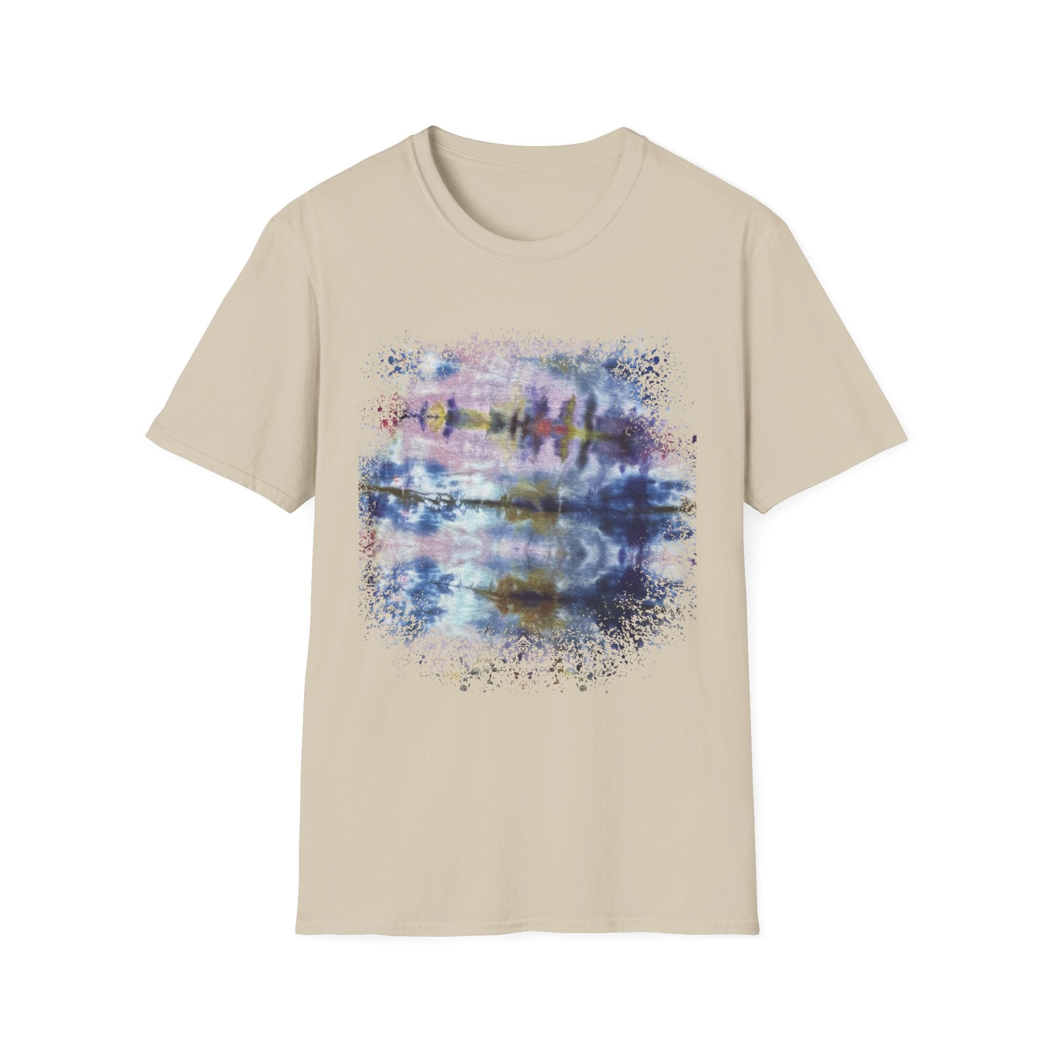 LILAC INFUSION:  Nature inspired Tie-Dye Unisex Softstyle T-Shirt - Boho Chic, Casual Wear, Summer Essential, Festival Outfit, Unique Gift