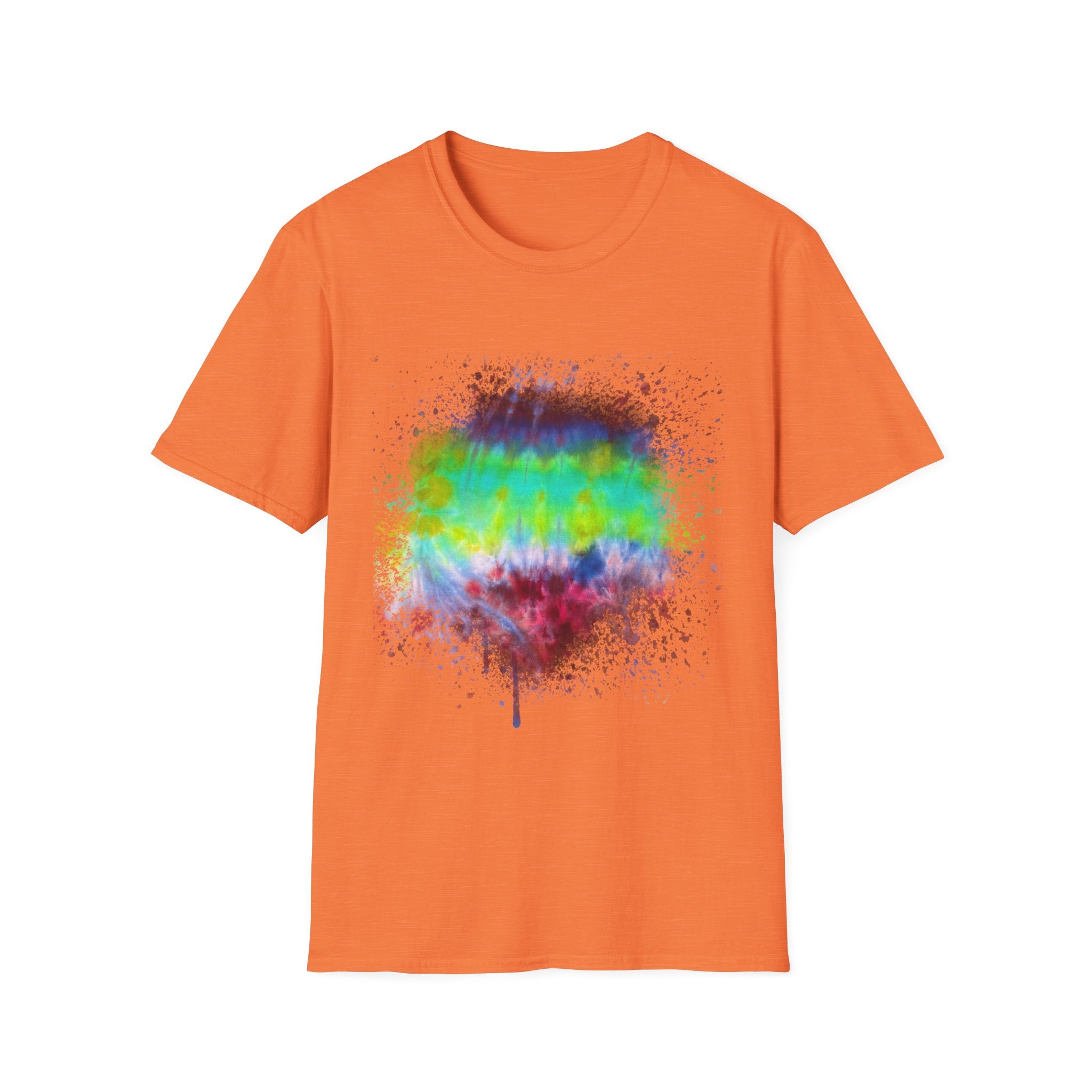 Sidewinder Showdown 2:  Vibrant Artistic Drip T-Shirt, Colorful Graphic Tee, Unisex Rainbow Shirt, Casual Wear, Gift for Art Lovers, Summer Fashion