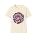 Tangerine Tiger 2:  Artistic Tie-Dye Unisex Softstyle T-Shirt, Casual Wear, Festival Outfit, Gift for Him/Her, Summer Vibes, Eco-Friendly Fashion
