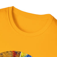 Synchronicity 2:  Colorful Tie-Dye Unisex T-Shirt, Boho Chic Tees, Summer Vibes Shirt, Festival Wear, Gift for Friends, Relaxed Fit Tops