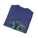 FOCAL POINT:  Kaleidoscope inspired, Colorful Tie-Dye Unisex T-Shirt, Funky Graphic Tee, Casual Summer Wear, Gift for Friends, Vibrant Design, Unique Style