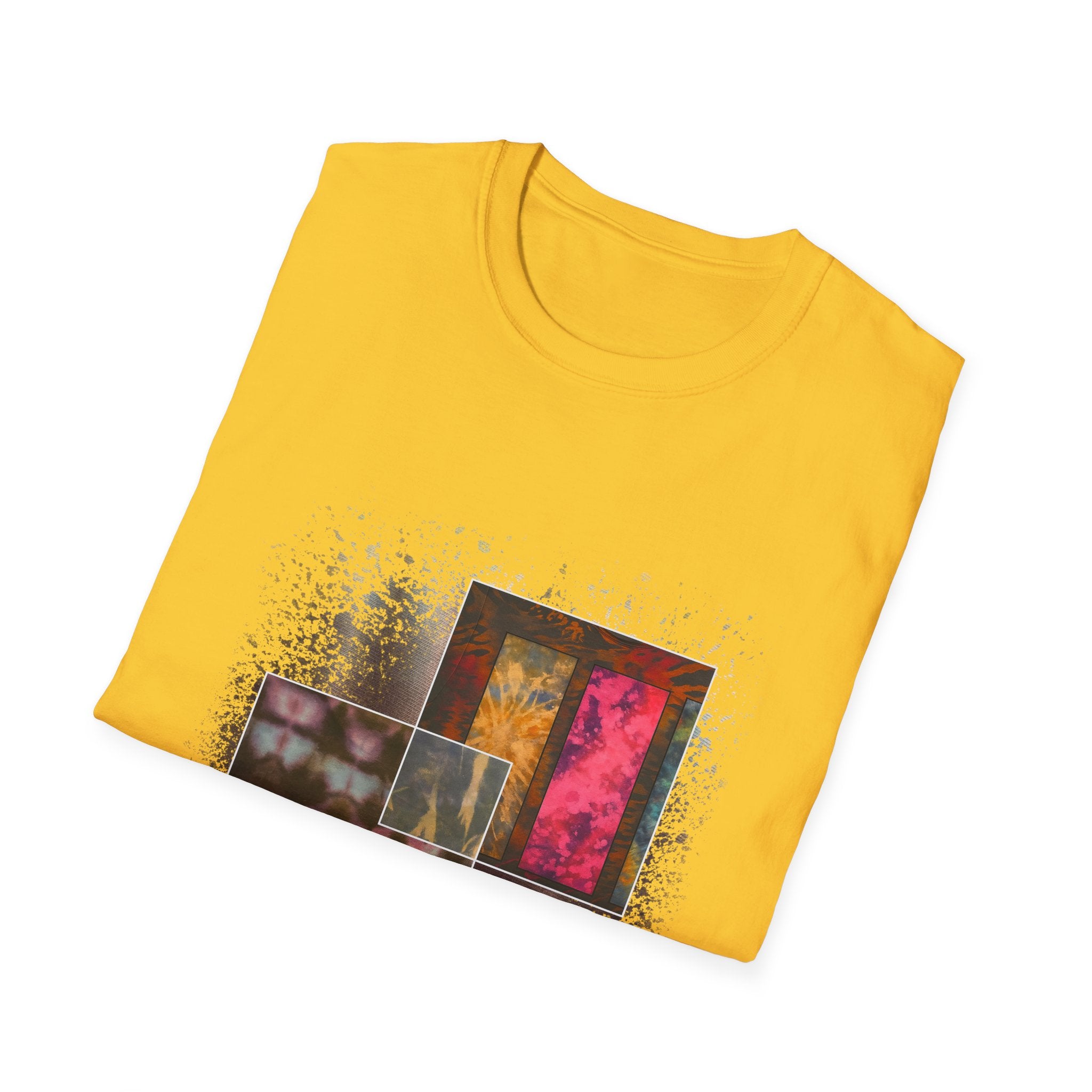 Smoke and Mirrors 2:  Vibrant Art Graphic Tee, Unisex Softstyle T-Shirt, Casual Wear, Stylish Gift, Artistic Fashion, Everyday Comfort, Unique Design