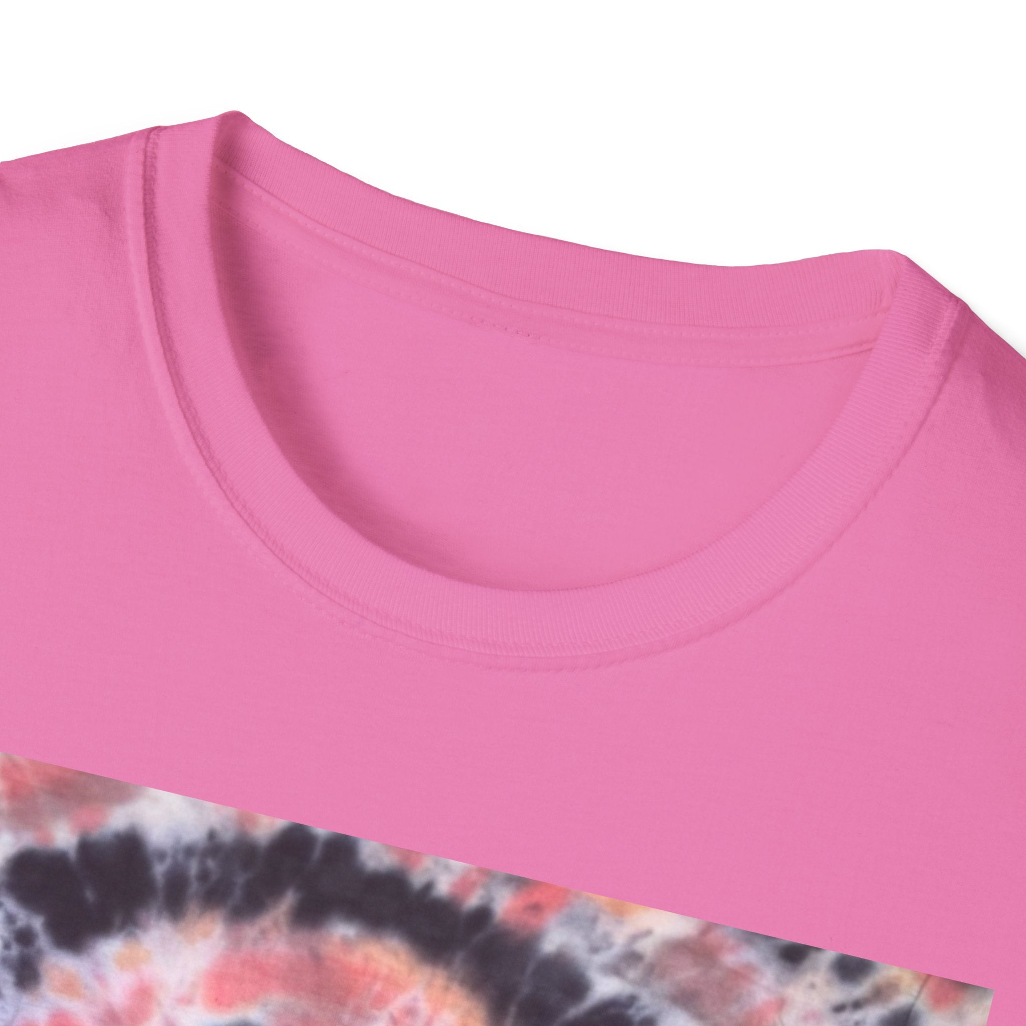 TANGERINE TIGER: Spotted swirl Colorful Tie-Dye Unisex Softstyle T-Shirt, Festival Wear, Casual Outfit, Gift for Her, Summer Vibes, Boho Style