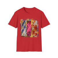 RUBICON:  Chic Vibrant Abstract Art Unisex Softstyle T-Shirt - Casual Wear, Art Lover Gift, Everyday Fashion, Unique Graphic Tee