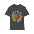 Synchronicity 2:  Colorful Tie-Dye Unisex T-Shirt, Boho Chic Tees, Summer Vibes Shirt, Festival Wear, Gift for Friends, Relaxed Fit Tops