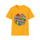 San Mateo Magic 2:  Vibrant Artistic Unisex T-Shirt, Colorful Graphic Tee, Trendy Casual Shirt, Unique Gift for Art Lovers, Summer Essential
