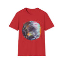 Bravado 2:  Colorful Tie-Dye Unisex Softstyle T-Shirt with Abstract Design, Perfect for Festivals, Casual Outings, Relaxed Days, Summer Vibes, and Gifts