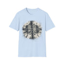 CROSS ROAD: Gritty, graphite style...  Trendy Tie-Dye Unisex Softstyle T-Shirt | Casual, Chic, Gift Idea, Festival Wear, Everyday Fashion