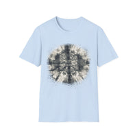 CROSS ROAD: Gritty, graphite style...  Trendy Tie-Dye Unisex Softstyle T-Shirt | Casual, Chic, Gift Idea, Festival Wear, Everyday Fashion