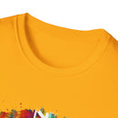 San Mateo Magic 2:  Vibrant Artistic Unisex T-Shirt, Colorful Graphic Tee, Trendy Casual Shirt, Unique Gift for Art Lovers, Summer Essential