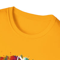 San Mateo Magic 2:  Vibrant Artistic Unisex T-Shirt, Colorful Graphic Tee, Trendy Casual Shirt, Unique Gift for Art Lovers, Summer Essential