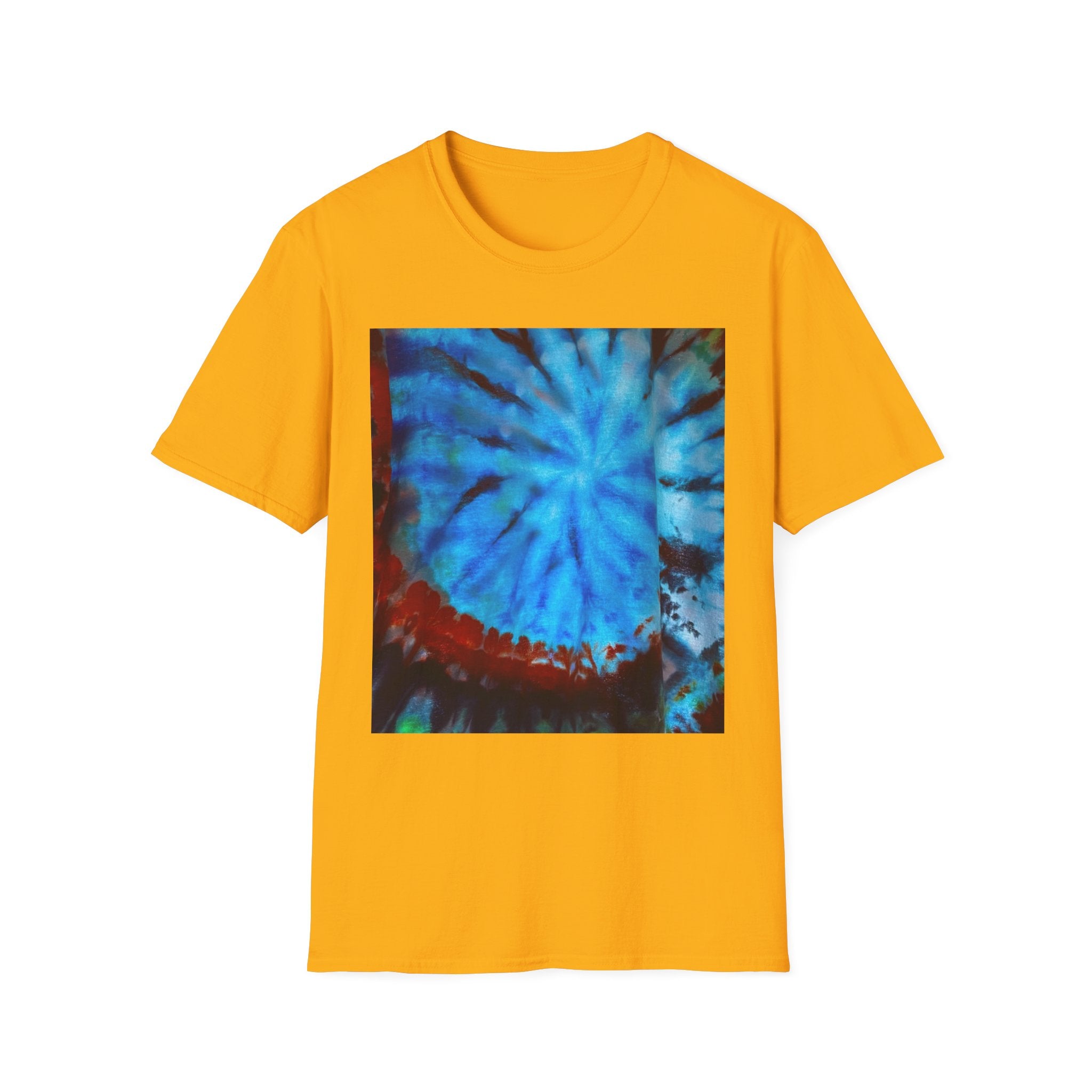 BLUE TIDE: Ocean inspired, Colorful swirl Tie-Dye Unisex T-Shirt - Boho-Chic Fashion, Summer Vibes, Gift for Him/Her, Festival Wear, Cozy Everyday Top