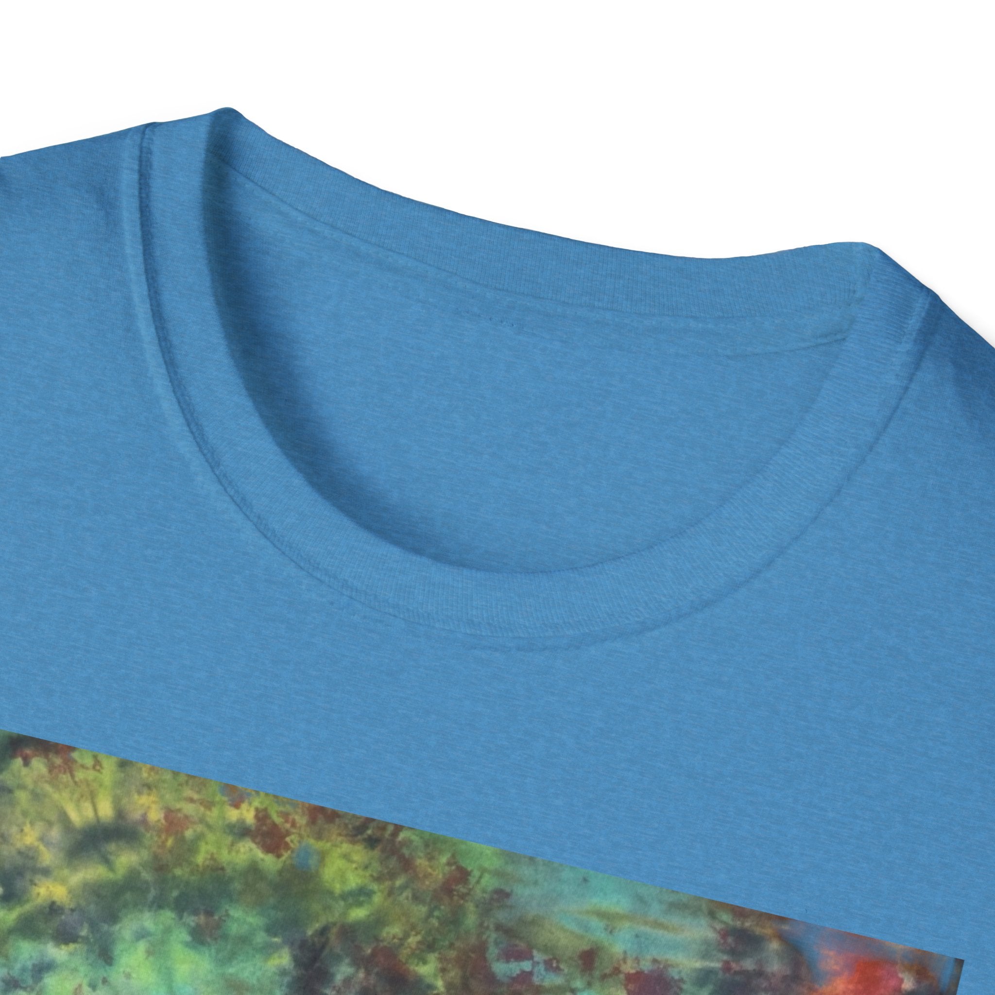 WHIPLASH: Edgy, colorful,  Spiral Unisex Softstyle T-Shirt, Tie-Dye Tee, Casual Wear, Festival Clothing, Summer Vibes, Unique Gift Idea