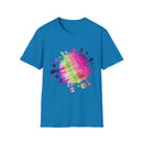 Neon Discovery 2:  Colorful Tie-Dye Splash Unisex Softstyle T-Shirt, Casual Tee, Summer Vibes, Festival Wear, Everyday Comfort, Gift Idea